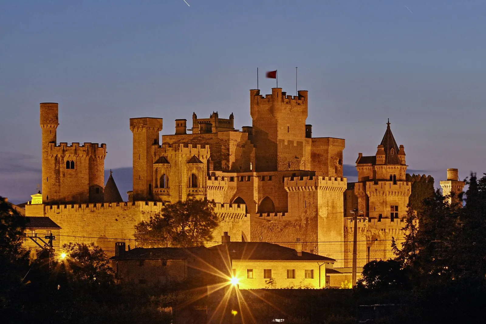 Olite y paisaje de Navarra