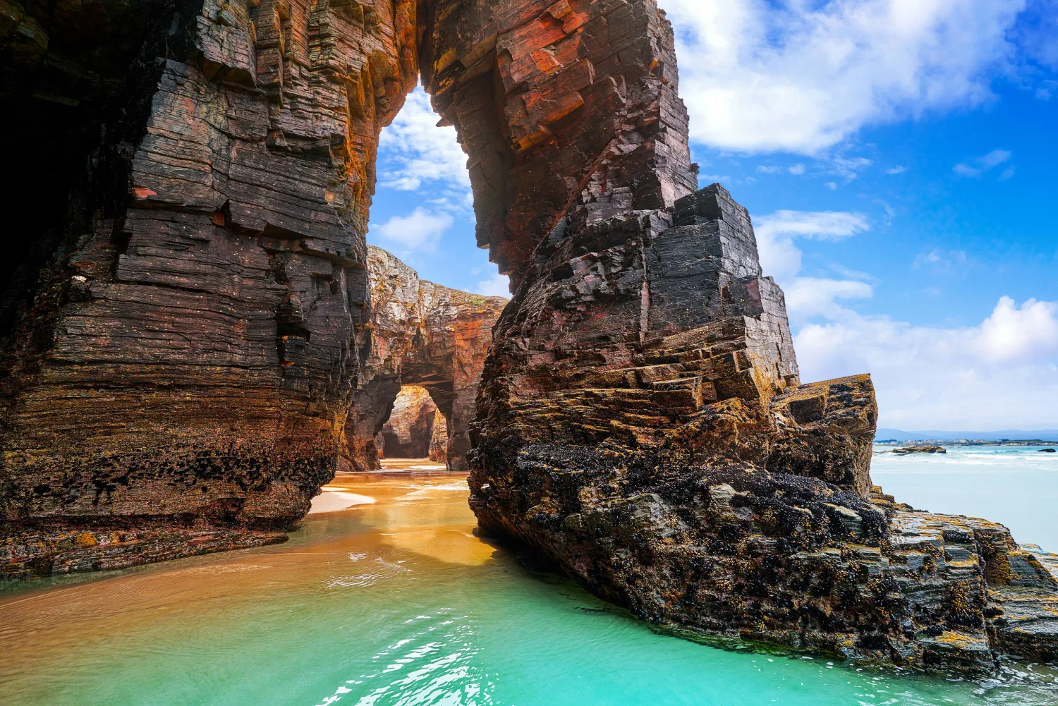 Playa de las Catedrales en Ribadeo, Lugo