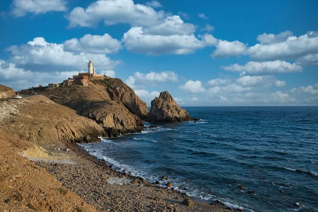 Faro del Cabo de Gata, en la costa de Almería